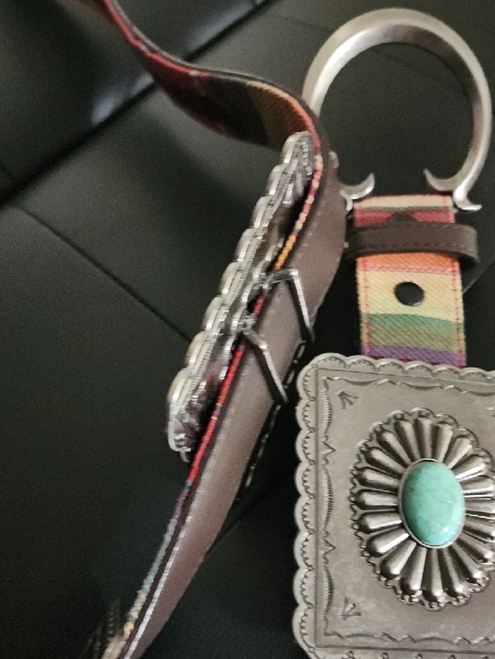 Turquoise Concho Belt - Picture 4 of 10